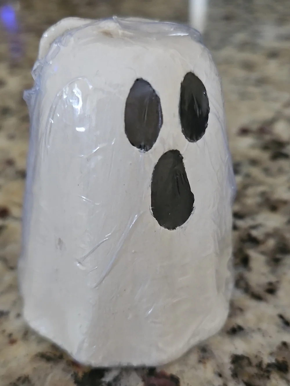 Ghost Candle - Handcrafted Halloween Accent